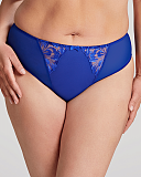 Jaida High Leg Midi Brief Cobalt TKD Lingerie Sculptresse Fashion F1