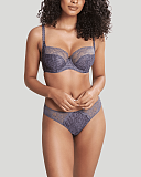 Jasmine Balconnet Bra and Brief Grey Animal TKD Lingerie Panache Fashion F1