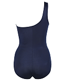 Jena One Shoulder Shaping Swimsuit Midnight TKD Lingerie MiracleSuit Swimwear CB1