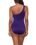 Jena One Shoulder Shaping Swimsuit Mulberry TKD Lingerie Miraclesuit Fashion B1