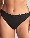 Jet Scallop Brazilian Brief Black TKD Lingerie Panache Swim Fashion F1
