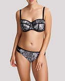 Jolee Bandeau Bikini Straps And Classic Pant Snake Print TKD Lingerie Panache Swim F1