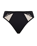 Josephine High Leg Brief Black Latte TKD Lingerie Sculptresse Fashion CF1