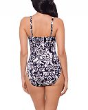 Kara Hidden Underwired Shaping Swimsuit Midnight White TKD Lingerie Miraclesuit Fashion B1
