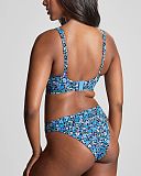 Kara Non Wired Triangle Bikini And Brazilian Brief Posy Print