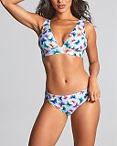 Kara Non Wired Triangle Bikini And Classic Brief Flutter Print TKD Lingerie Panache Swim Fashion F1