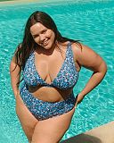 Kara Non Wired Triangle Bikini And Midi Brief Posy Print