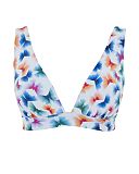 Kara Non Wired Triangle Bikini Flutter Print TKD Lingerie Panache Swim Fashion CF1