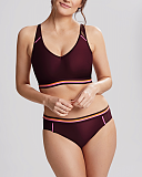 Kira Active Crop Top Bikini Mulberry And High Leg Classic Pant TKD Lingerie Panache Swim Fashion F1