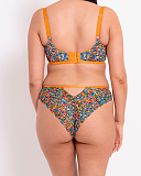 Lace Daze Balcony Bra And Brazilian Brief Floral Print TKD Lingerie Curvy Kate Fashion B1