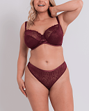 Lace Daze Balcony Bra And Brief Claret TKD Lingerie Curvy Kate Fashion F1