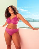 Lace Daze Balcony Bra And Brief Pink TKD Lingerie Curvy Kate Fashion L1