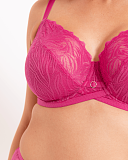 Lace Daze Balcony Bra Pink TKD Lingerie Curvy Kate Fashion F1