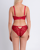 Laze Daze Balcony Bra And Brief Lipstick Red TKD Lingerie Curvy Kate Fashion B2