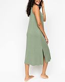 Lea Jersey Long Nightdress Sage Green TKD Lingerie Cyberjammies Fashion B1