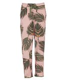 Lea Leaf Printed Jersey Pyjama Bottoms Salmon Pink Mix TKD Lingerie Cyberjammies Fashion CF1