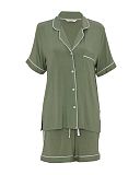 Lea Revere Jersey Shorty Set Sage Green TKD Lingerie Cyberjammies Fashion CF1