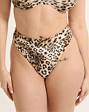Leopard High Leg Brief Leopard Raq Apparel TKD Lingerie F1
