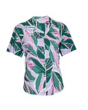 Lexi Leaf Print Pyjama Top Lilac Mix TKD Lingerie Cyberjammies Fashion CF1