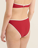 Lipstick And White 90 Brief TKD Lingerie Raq Apparel Fashion B1