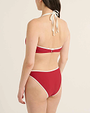 Lipstick And White Multi Way Bikini And 90 Brief TKD Lingerie Raq Apparel Fashion B1
