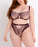 Lovers Knot Balconnet Bra And Thong Fig Latte TKD Lingerie Scantilly Fashion F1