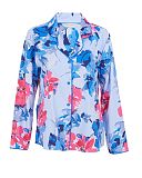 Lyla Floral Print Pyjama Top Blue Mix TKD Lingerie Cyberjammies Fashion CF1