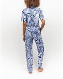 Madeline Shell Geo Print Pyjama Set Dark Blue Mix TKD Lingerie Cyberjammies Fashion B1