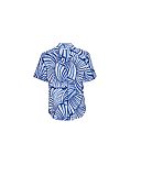Madeline Shell Geo Print Pyjama Top Dark Blue Mix TKD Lingerie Cyberjammies Fashion CF1