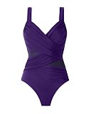 Madero Hidden Underwire Shaping Swimsuit Mulberry TKD Lingerie Miraclesuit Fashion CF1