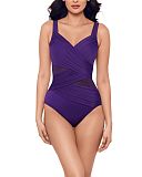 Madero Hidden Underwire Shaping Swimsuit Mulberry TKD Lingerie Miraclesuit Fashion F1