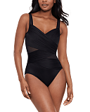Madero Shaping Swimsuit Black TKD Lingerie Miraclesuit Core F2