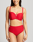 Marianna Bandeau Bikini Straps On And High Waist Pant Crimson TKD Lingerie Panache Swim Fashion F1 m