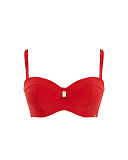 Marianna Bandeau Bikini Straps On Crimson TKD Lingerie Panache Swim Fashion CF1 min
