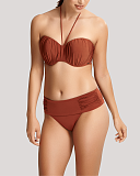 Marina Bandeau Bikini And Fold Pant Ginger TKD Lingerie Panache Swimwear Fashion F3