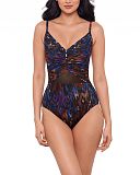 Mariposa Hidden Underwired Shaping Swimsuit Black Multi TKD Lingerie Miraclesuit Fashion F2