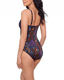 Mariposa Hidden Underwired Shaping Swimsuit Black Multi TKD Lingerie Miraclesuit Fashion S1