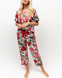 Mel Watermelon Print Pyjama Set White Mix TKD Lingerie Cyberjammies Fashion F1