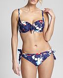 Milano Balconnet Bikini And Tie Side Pant Zig Zag Floral TKD Lingerie Panache Fashion f