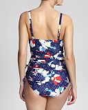 Milano Balconnet Tankini And Draw Side Pant Zig Zag Floral TKD Lingerie Panache Fashion b