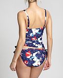 Milano Balconnet Tankini And Tie Side Brief Zig Zag Floral TKD Lingerie Panache Fashion b