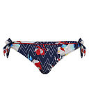 Milano Tie Side Pant Zig Zag Floral TKD Lingerie Panache Fashion f1