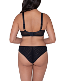 Mood Bloom Balcony Bra And Brazilian Brief Black Print TKD Lingerie Curvy Kate Fashion B1