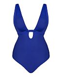 Mykonos Reversable Non Wired Swimsuit Blue TKD Lingerie Curvy Kate Swim Fashion CF1