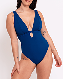 Mykonos Reversable Non Wired Swimsuit Blue TKD Lingerie Curvy Kate Swim Fashion F1