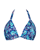 Mykonos Triangle Bikini Top Blue Print TKD Lingerie Curvy Kate Fashion CF1