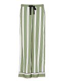 Nancy Printed Stripe Pyjama Bottoms Sage Green Mix TKD Lingerie Cyberjammies Fashion CF1