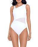 Network Azura Shaping Swimsuit White TKD Lingerie Miraclesuit Fashion F1