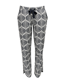 Nicole Geo Print Pant Cream Mix TKD Lingerie Cyberjammies Fashion CF1