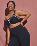 Non Padded Sports Bra Mono Print TKD Lingerie Sculptresse Fashion L1